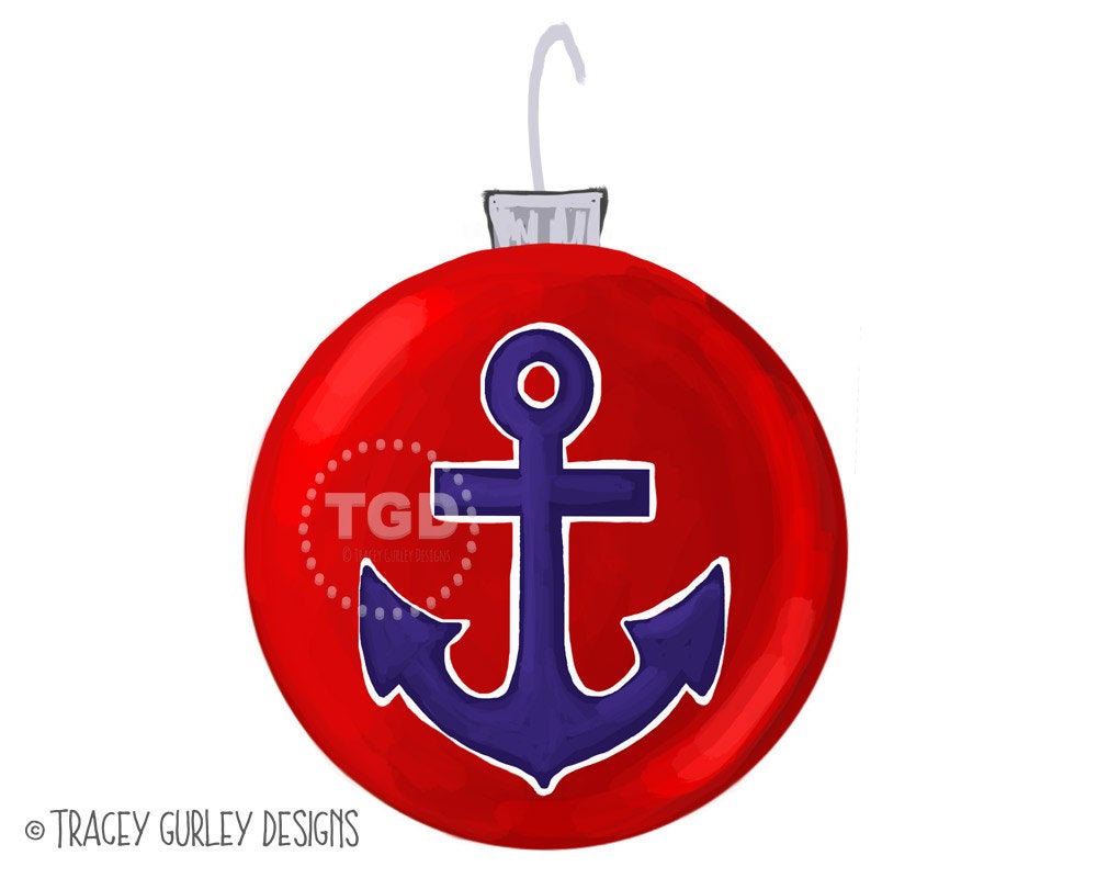 anchor clipart christmas