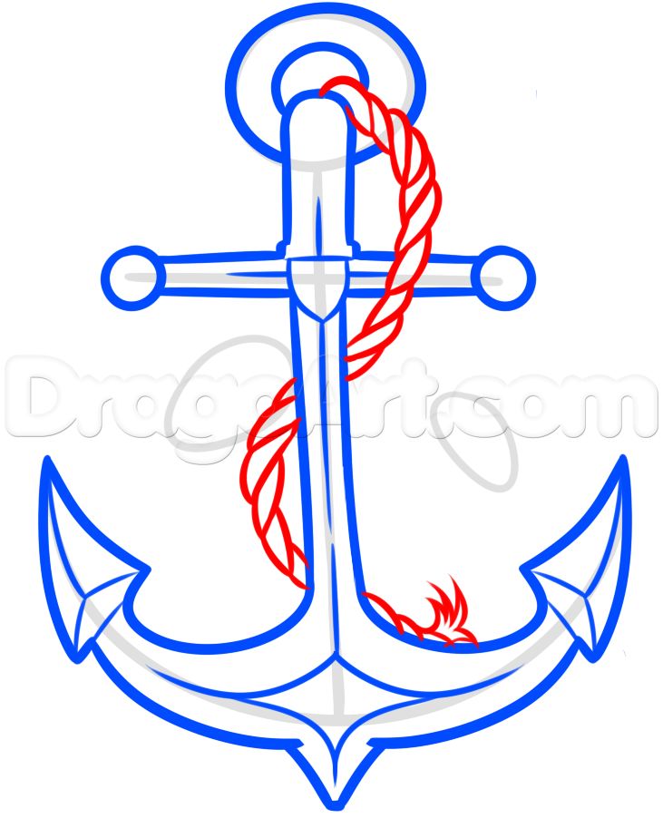 anchor clipart colored