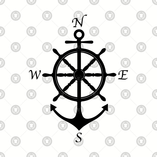clipart anchor compass