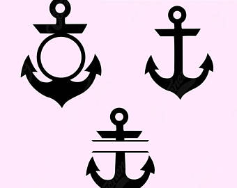 clipart anchor monogram