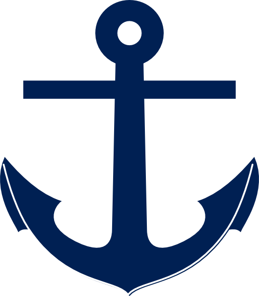 anchor clipart navy