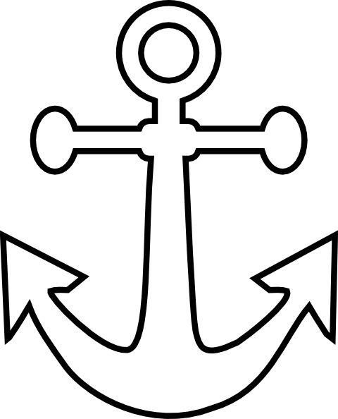 anchor clipart outline