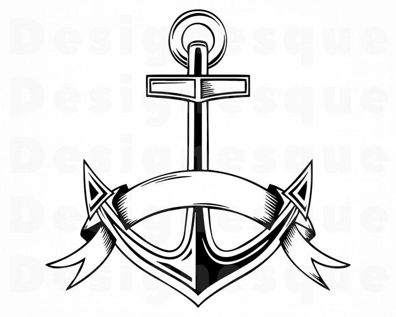 anchor clipart outline