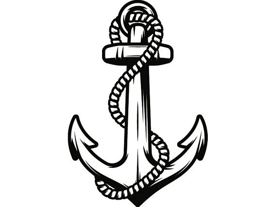 anchor clipart rope