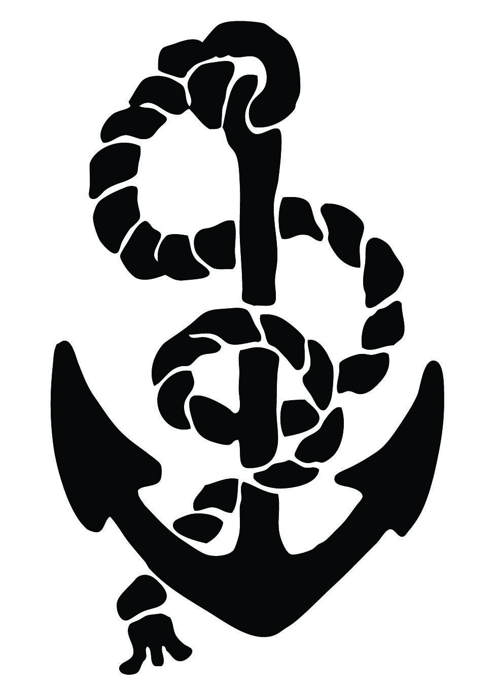 anchor clipart rope
