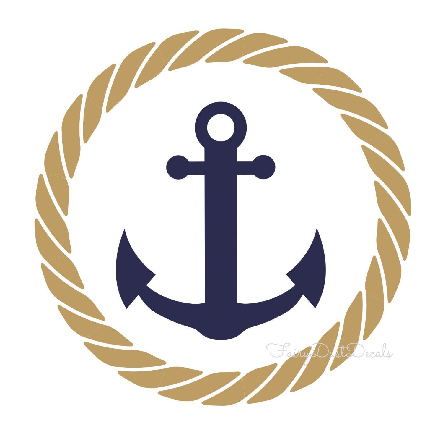 anchor clipart rope