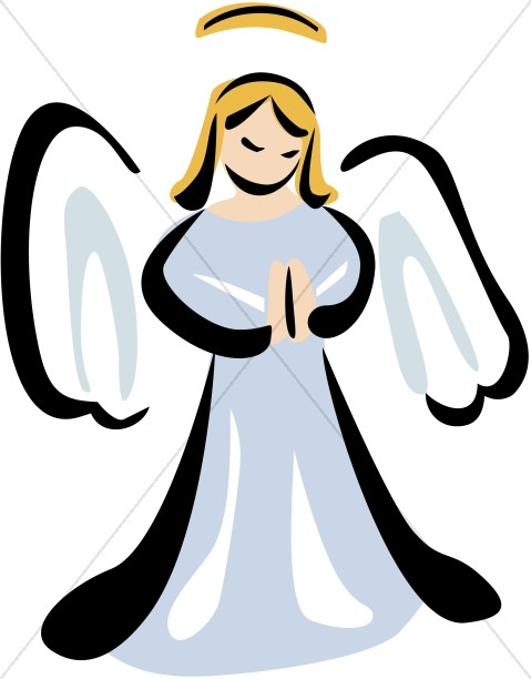 A clipart angel. 