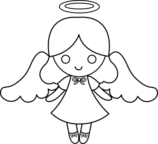 clipart angel drawing