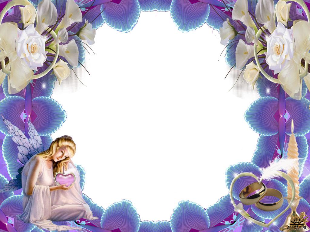 Angel clipart borders. Wedding border backgrounds presnetation