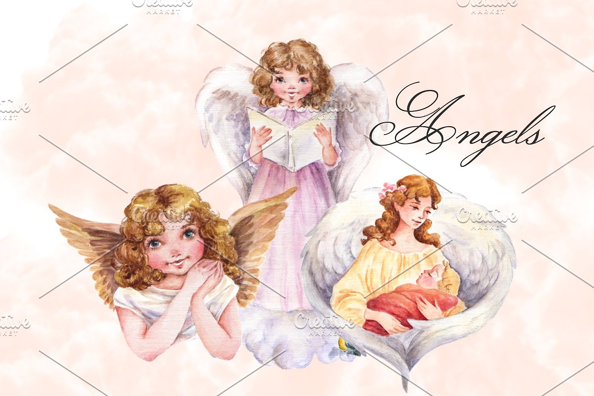 Angels clipart cute. Images 