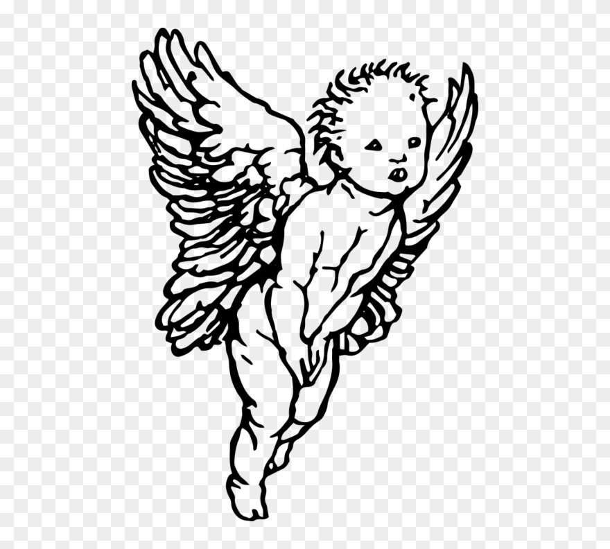 angel clipart drawing