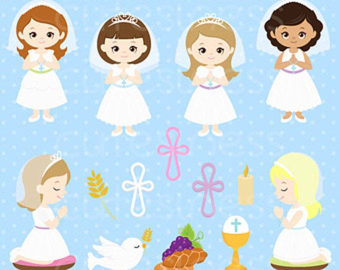 angel clipart first communion