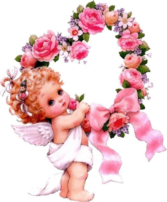 Angel clipart flower. Angels clip art library