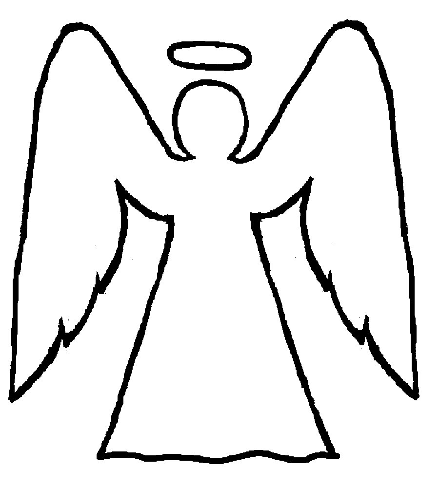 Angel clipart guardian angel. Silhouette at getdrawings com
