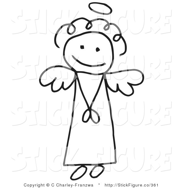 Angel clipart innocence. Pencil and in color
