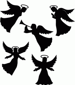 I think m in. Angel clipart shadow