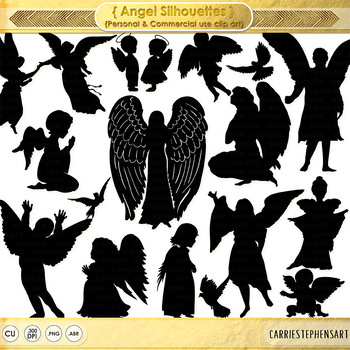 angel clipart silhouette