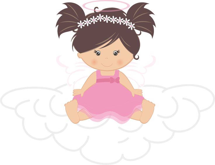 angels clipart baby girl