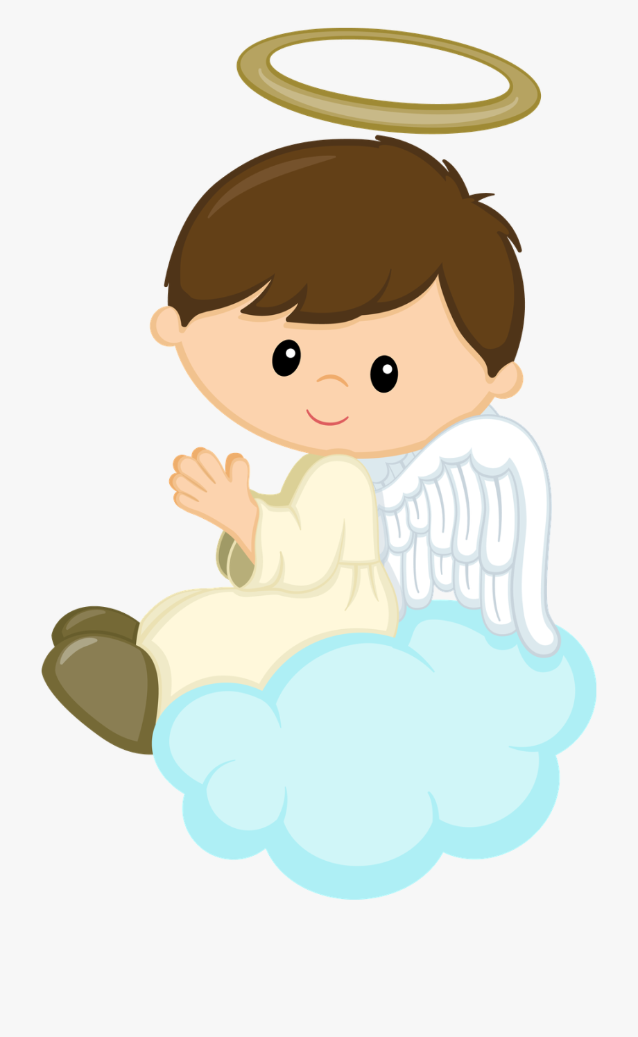 clipart angel baby boy