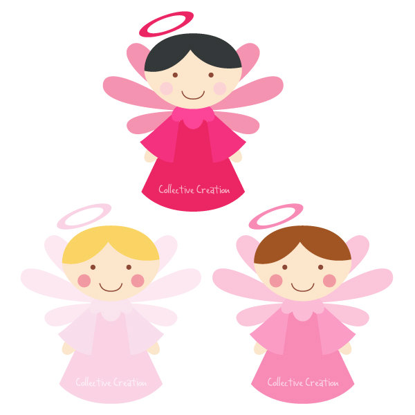 Angels clipart child. Little digital panda free