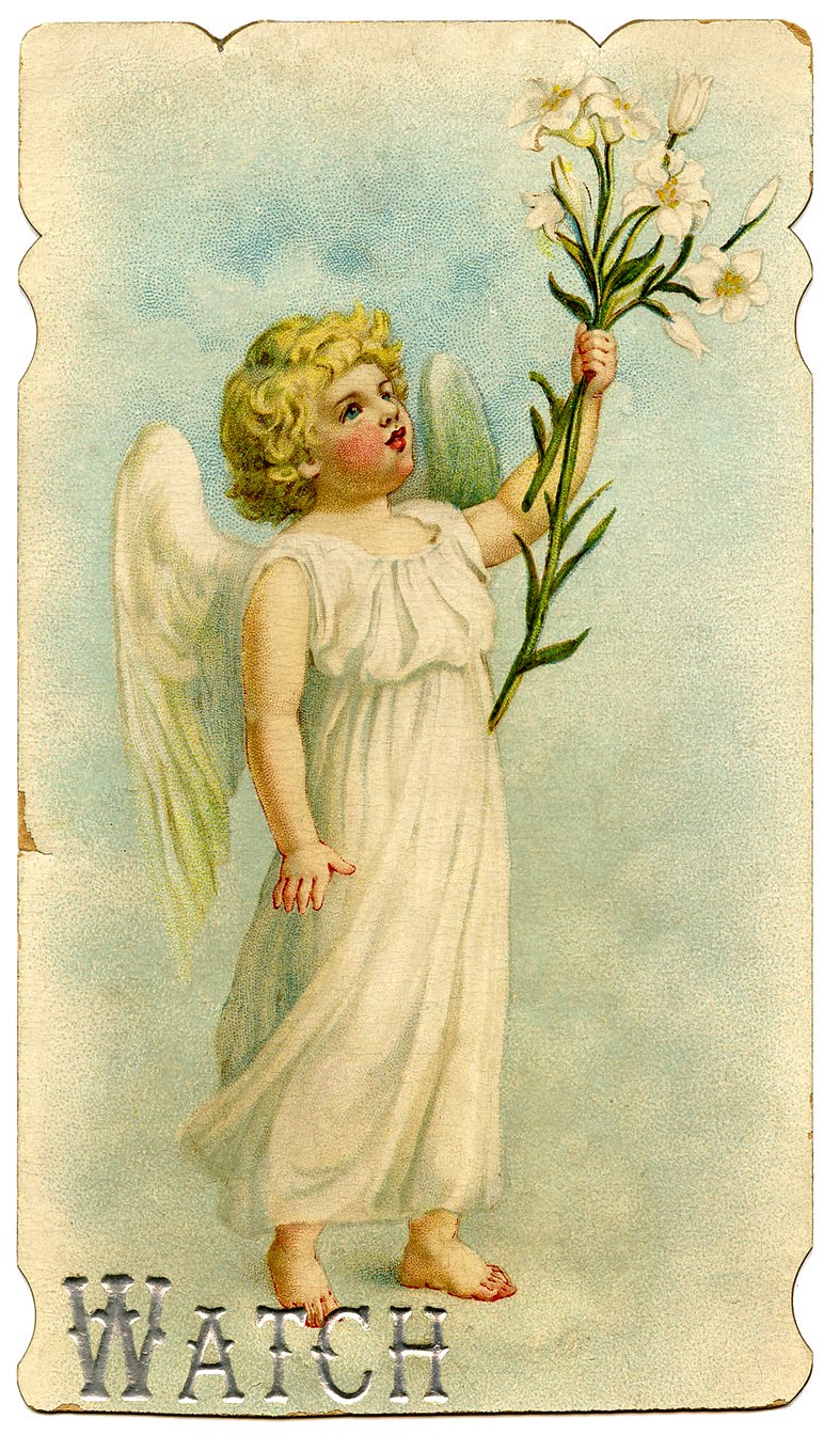 Clip art sweetest vintage. Angels clipart easter
