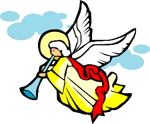 clipart angel flying