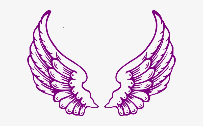 angels clipart purple