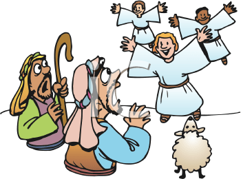 Jesus birth is good. Angels clipart shepherd