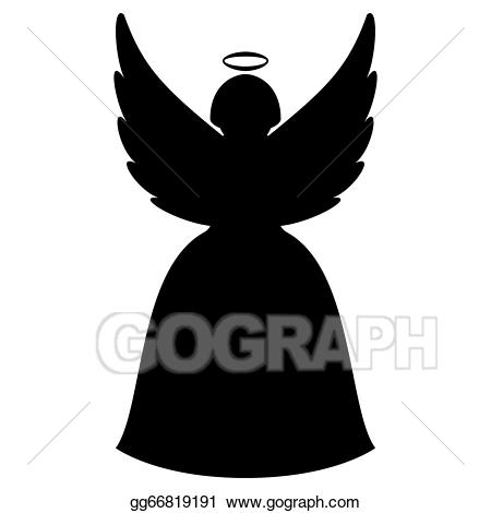 angels clipart silhouette