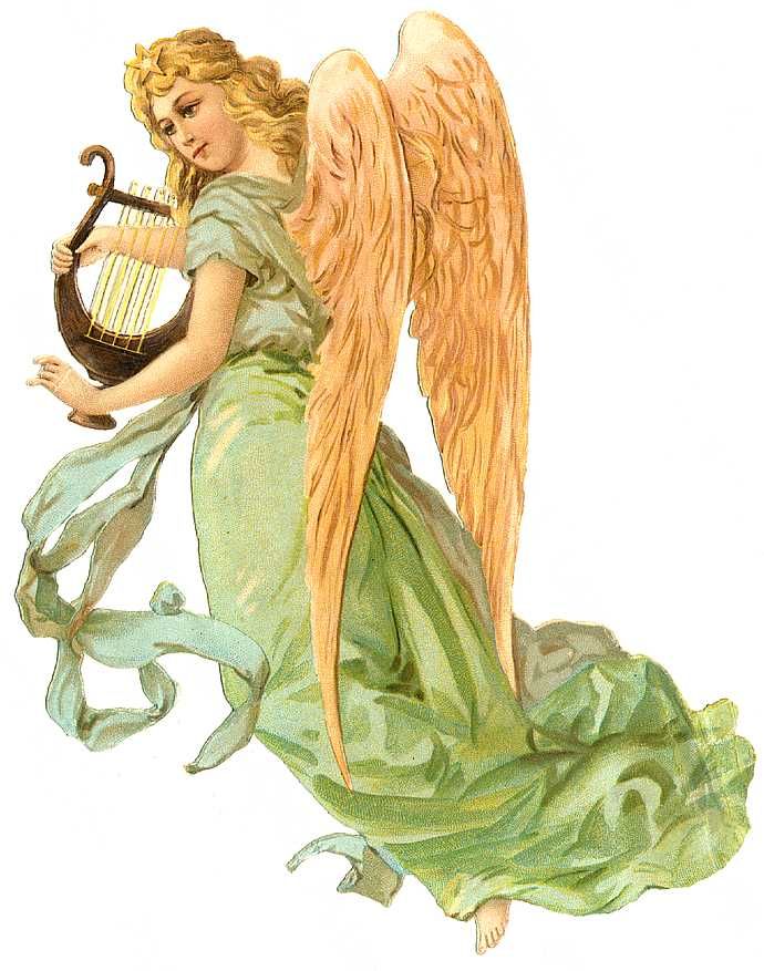 Vintage angel clip art. Angels clipart victorian