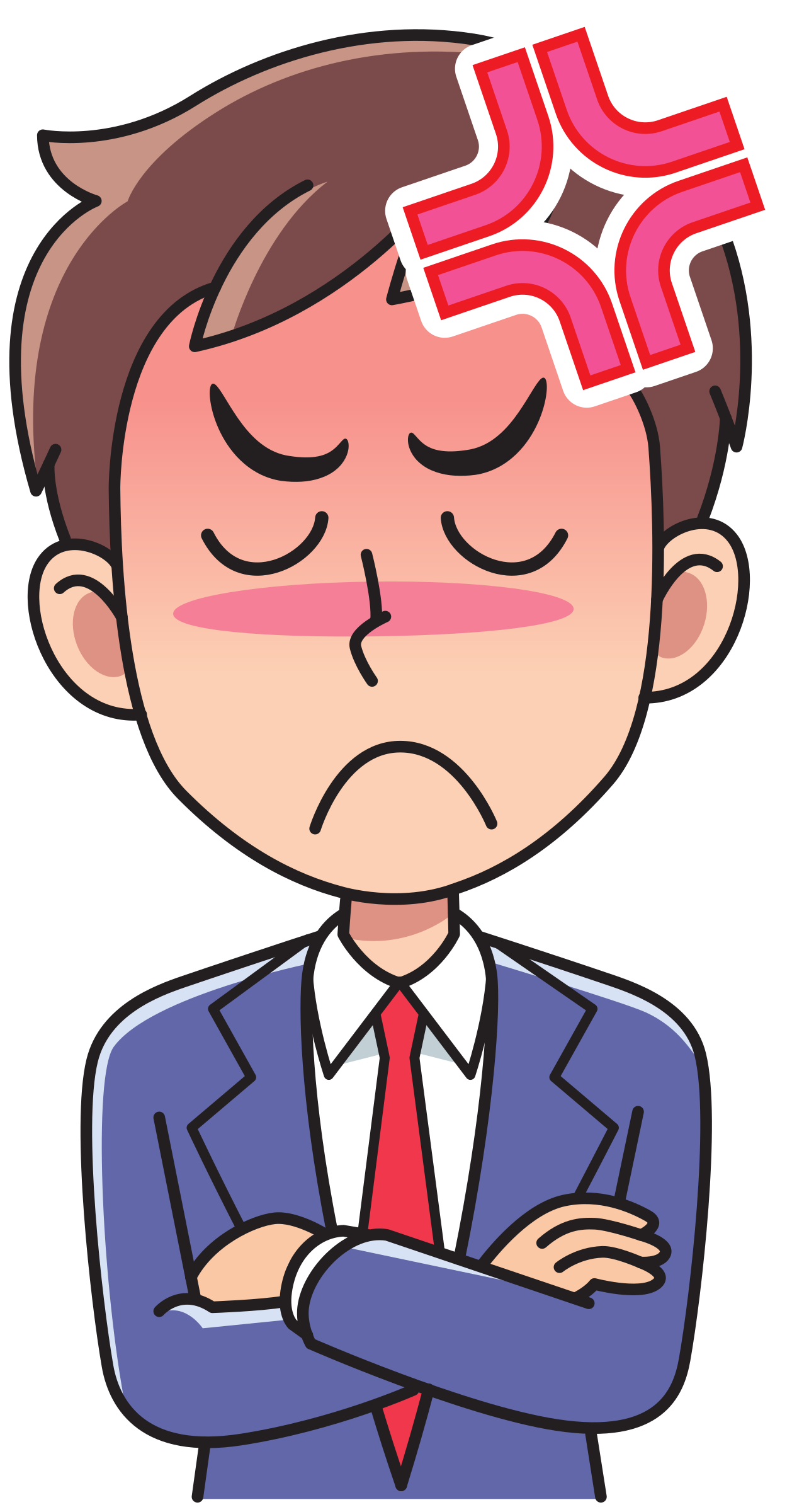 Angry 26 A Angry Man Cartoon PNG