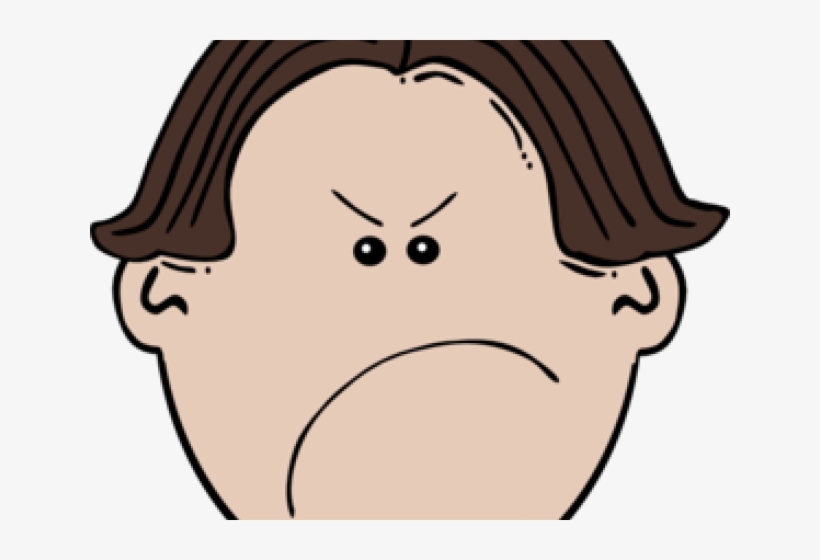 Anger clipart angry expression. Girl facial cartoon 