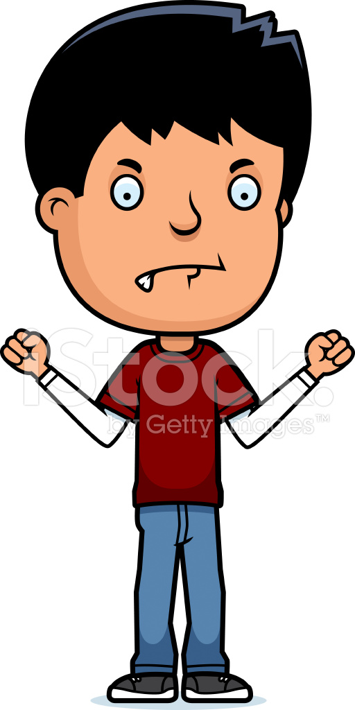mad clipart angry teenager
