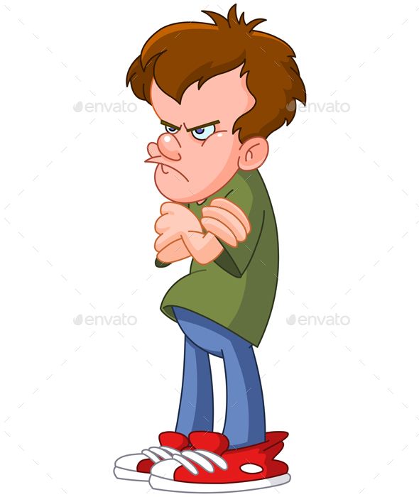 anger clipart angry teenager