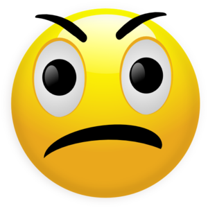 Feelings clipart angry. Smiley face emotions clip