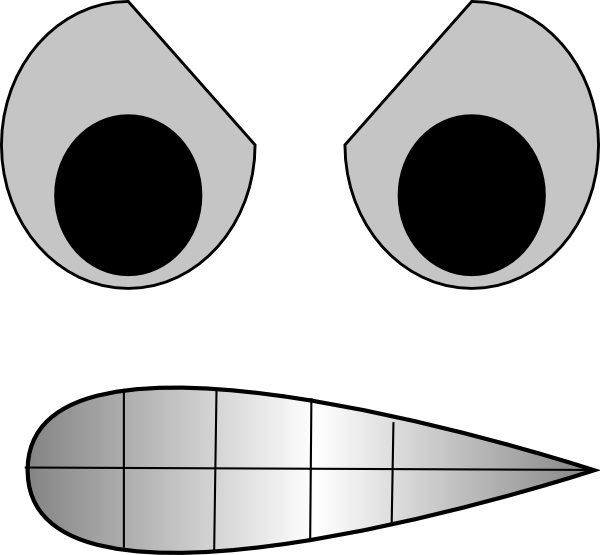 Evil mouth . Eye clipart angry