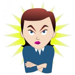 angry clipart angry person