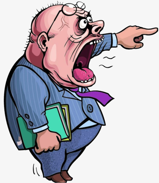 pastor clipart angry man