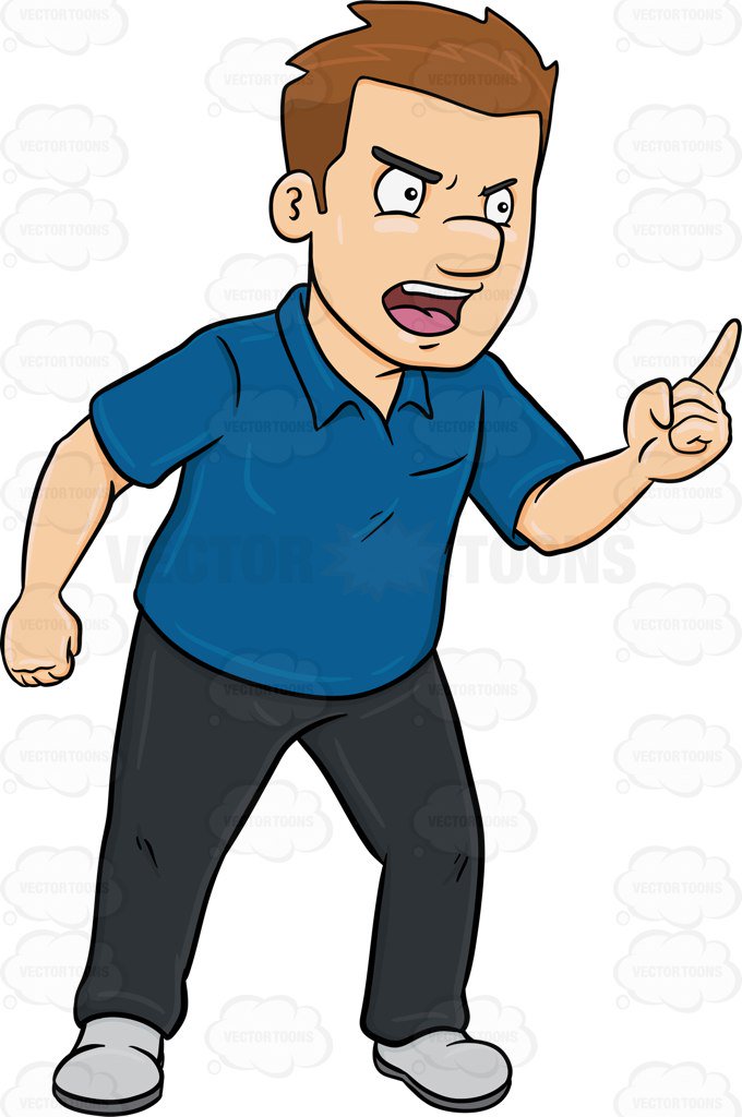 anger clipart upset person