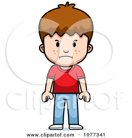 angry clipart angry child