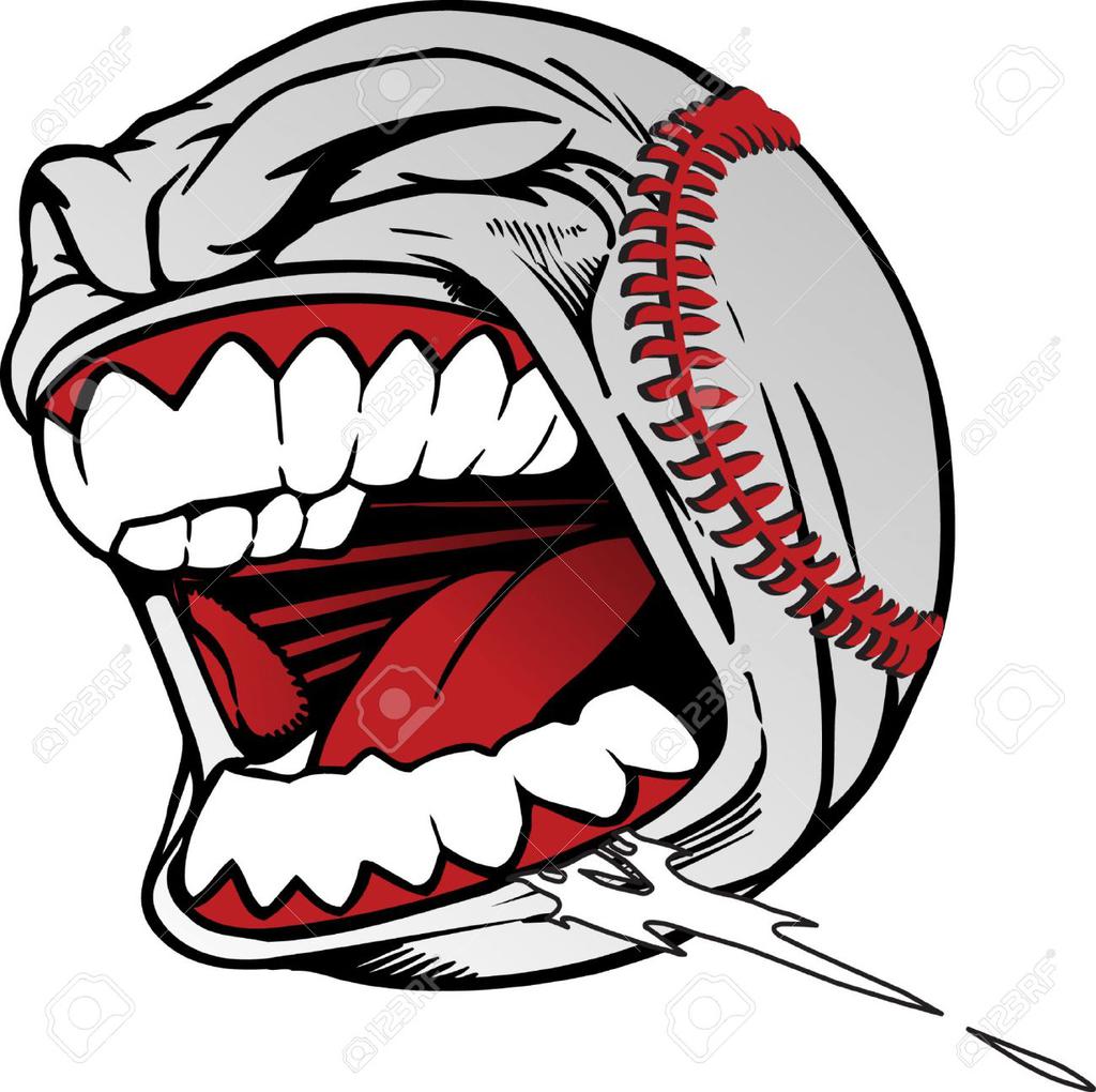 angry clipart baseball