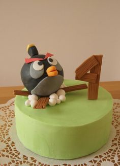 Birds bomb birthday that. Angry clipart cake