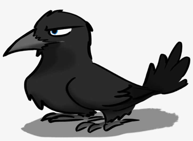 crow clipart angry