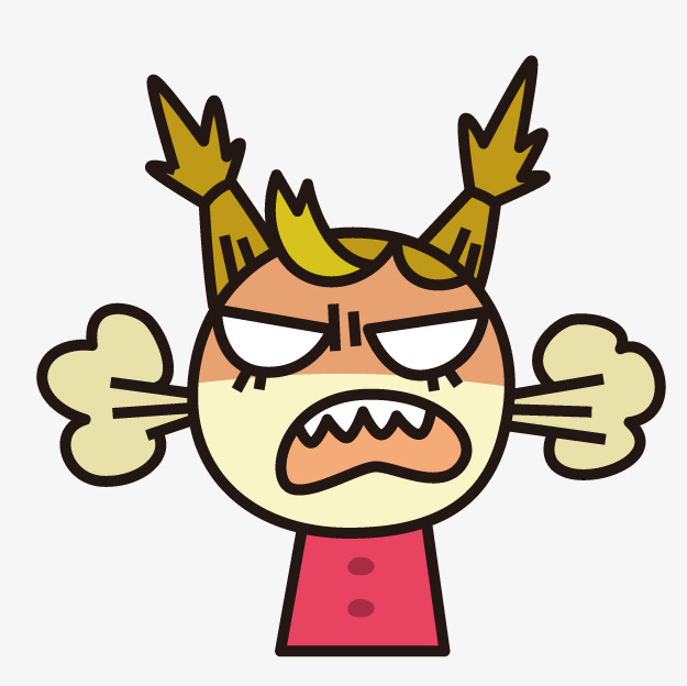 angry clipart cute