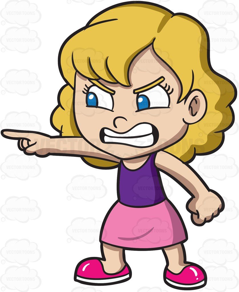 angry clipart daughter