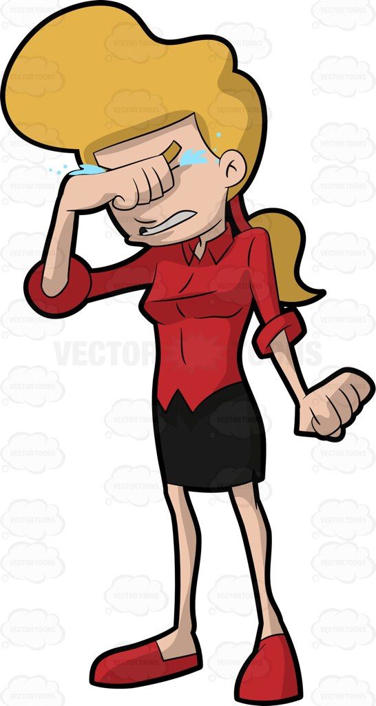 Silhouette of a woman. Angry clipart female