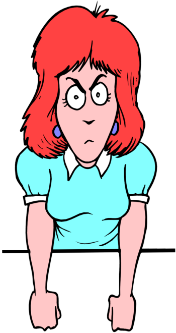 anger clipart angry person