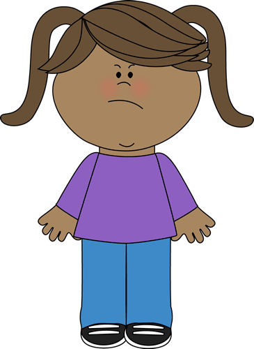 angry clipart kid