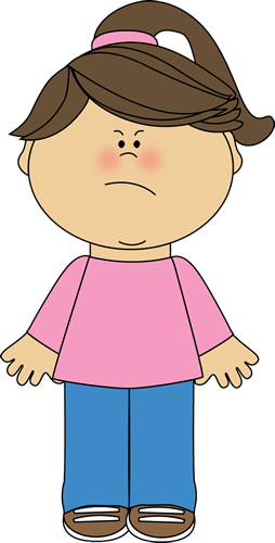 angry clipart kid