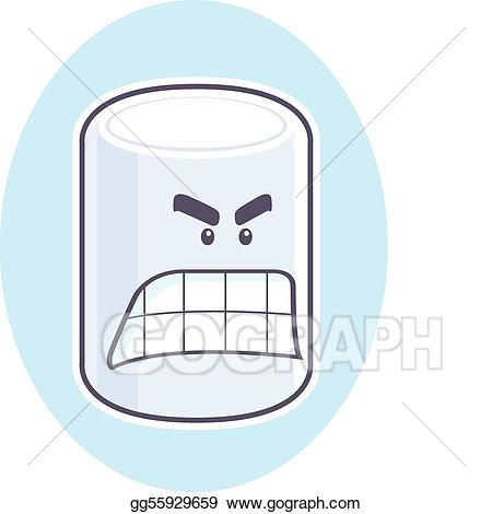 marshmallow clipart angry